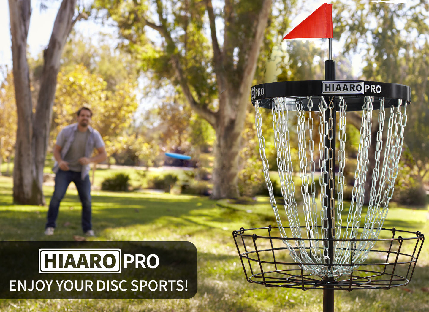 【PDGA Approved】 PRO Disc Golf Basket, Portable Disc Golf Target with Heavy Duty 24 Chains, Professional Frisbee Golf Basket Set