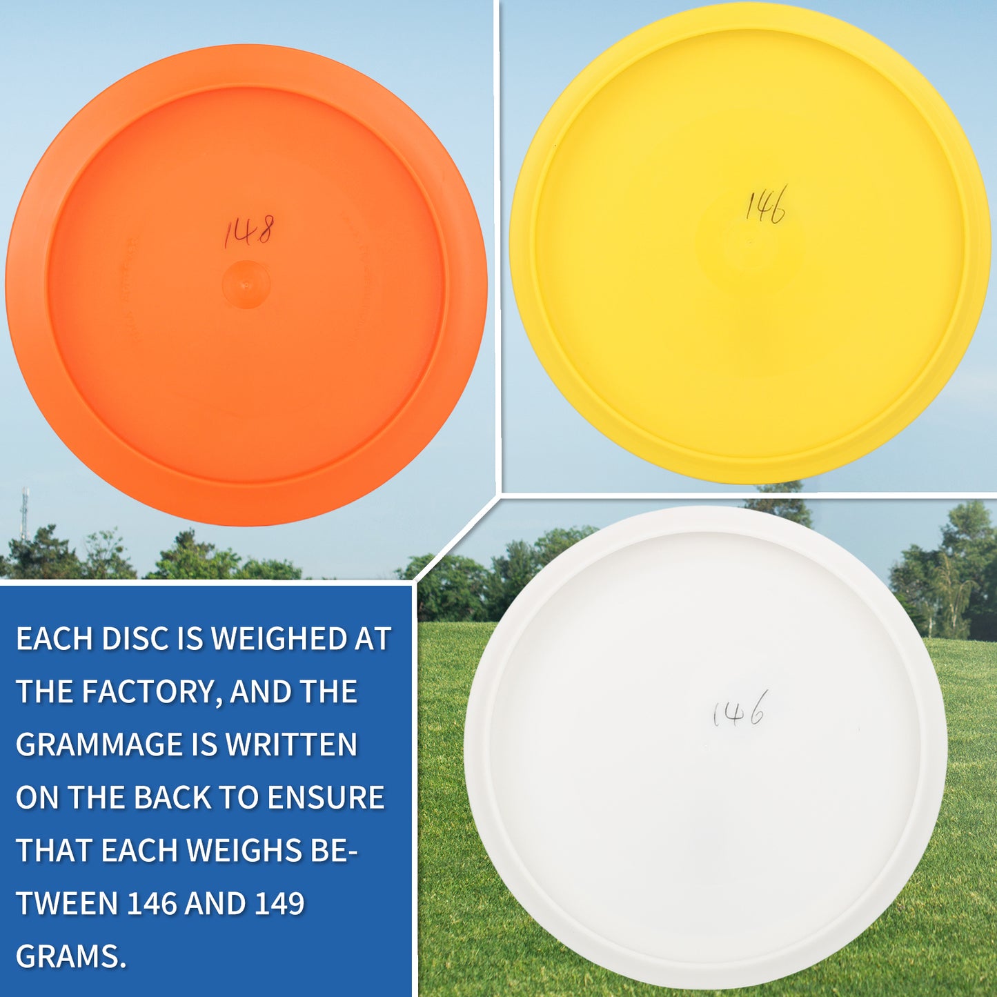 Disc Golf Starter Discs Set | U.S. Landmark Series | 150 Class, 145-150g | PDGA Approved | Include 2*Driver 2*Mid-Range 2*Putter 1*Mini Marker