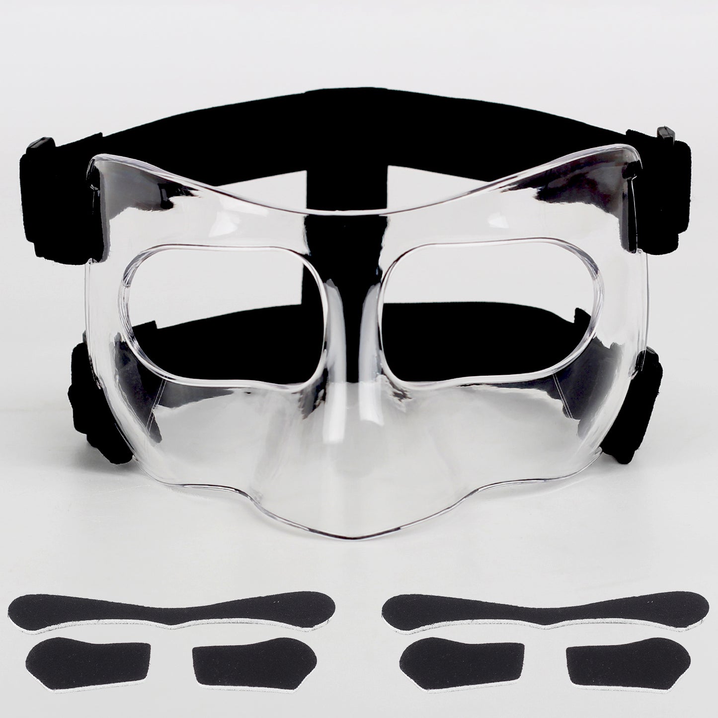 QK01 Nose Guard for Broken Nose, Face Shield Masks for Soccer and Basketball Sports, Adjustable for Adults and Teenagers, Suitable for Men and Women