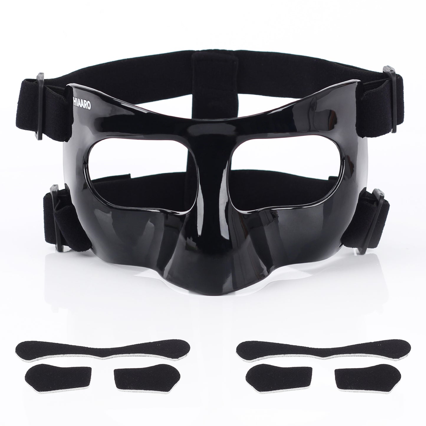 QK01 Nose Guard for Broken Nose, Face Shield Masks for Soccer and Basketball Sports, Adjustable for Adults and Teenagers, Suitable for Men and Women