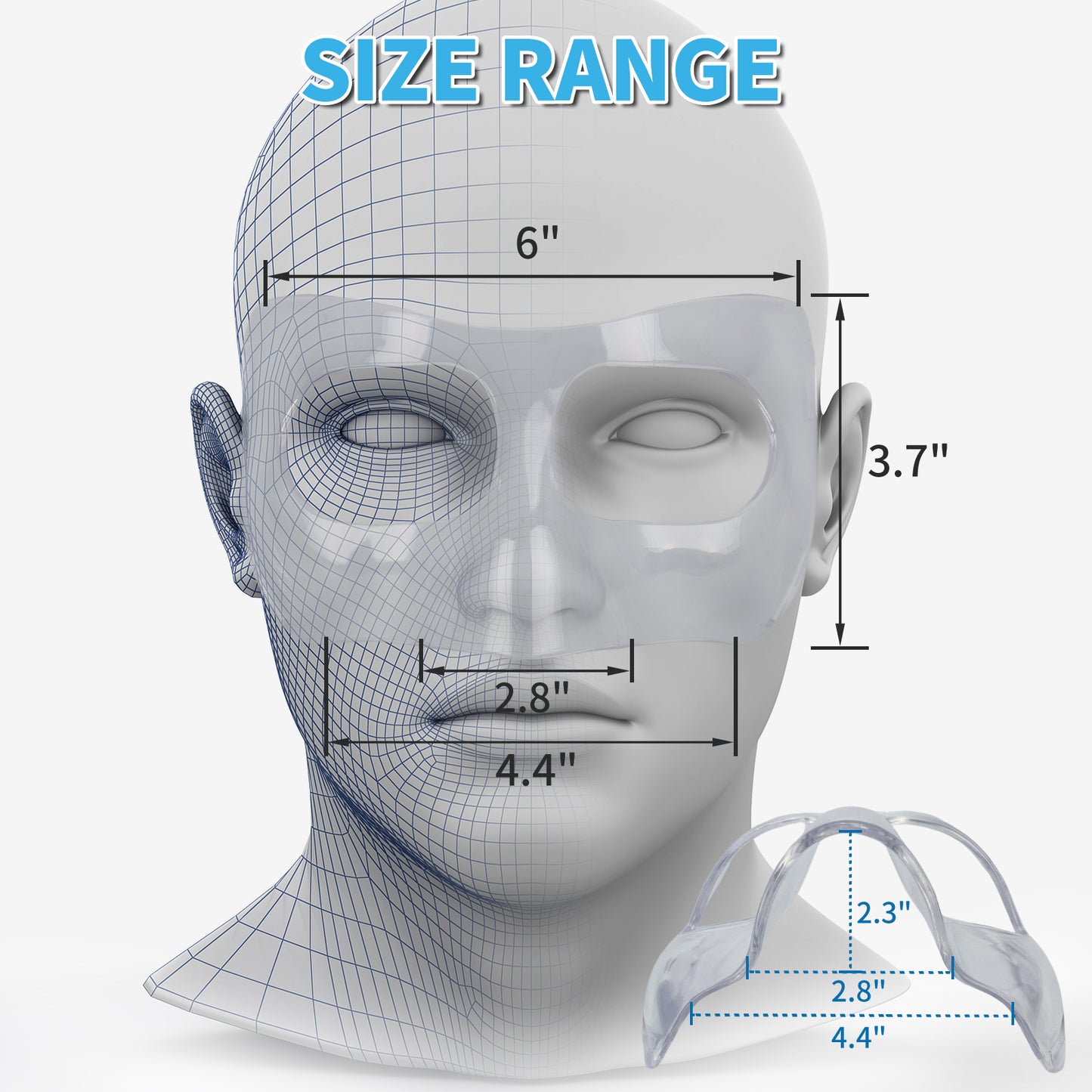QK01 Nose Guard for Broken Nose, Face Shield Masks for Soccer and Basketball Sports, Adjustable for Adults and Teenagers, Suitable for Men and Women