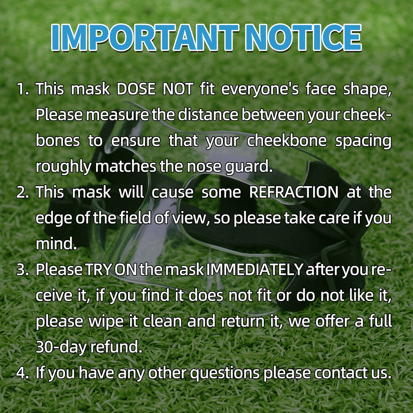 BK01C Nose Guard for Broken Nose, Sports Face Shield Masks with Padding, Adjustable, Breathable, and Clear for Adults and Teenagers, Suitable for Basketball, Soccer, and Other Sports