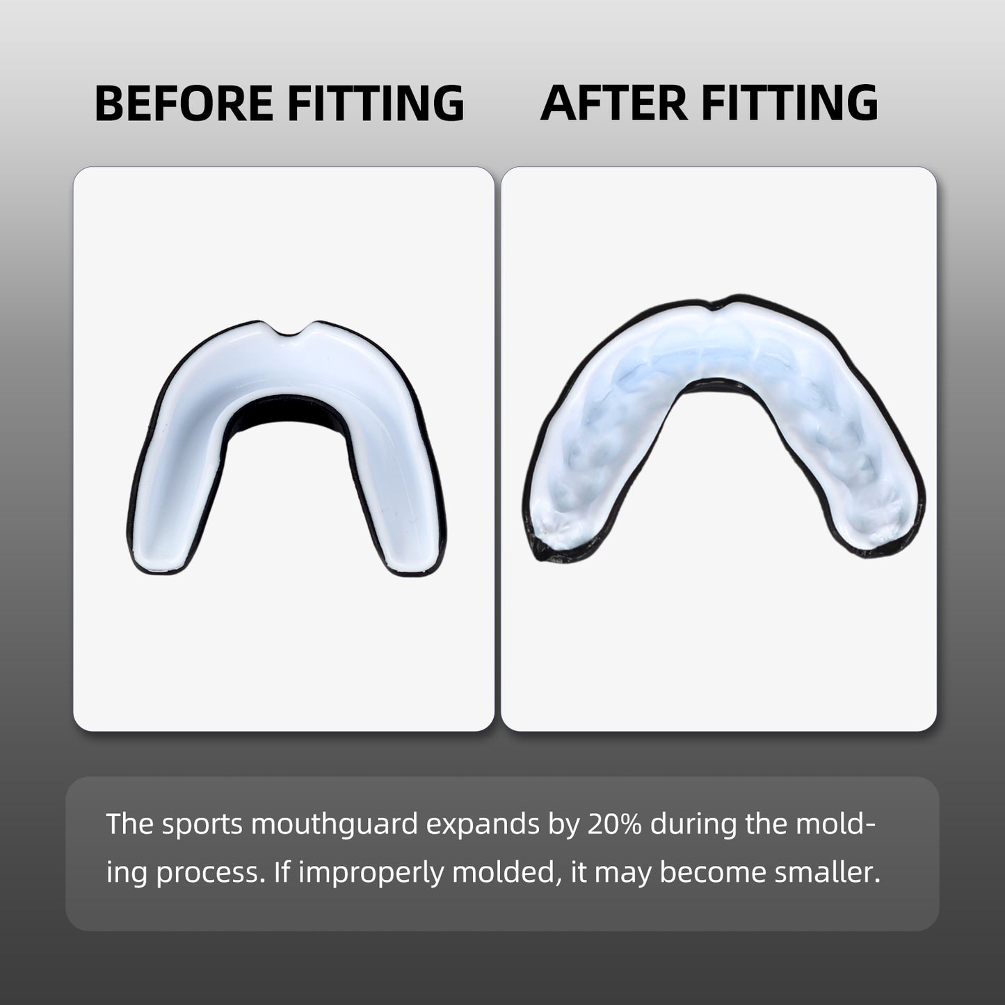 6 Pack Sports Mouthguard, Kids & Youth Mouth Guard with Case for Boxing, MMA, Hockey, Soccer, Basketball, Size M