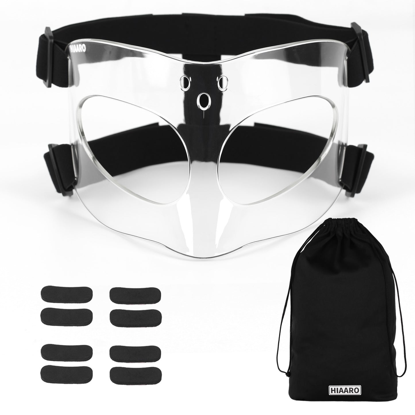 QK02 Nose Guard for Broken Nose, Basketball Face Mask, Sports Face Mask for Men and Women, Adjustable for Adults and Teenagers