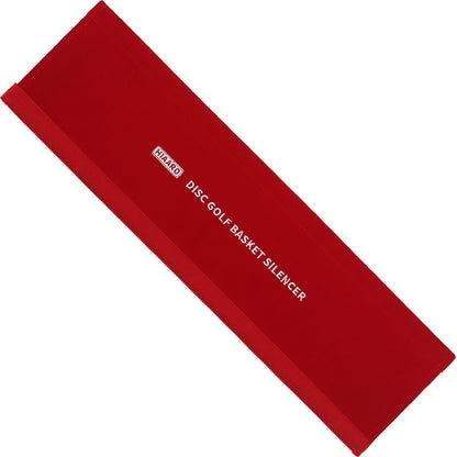 Disc Golf Portable Basket Silencer, Chain Suppressor, Make Your Basket Quieter, Red