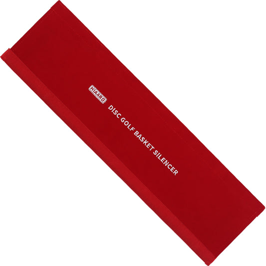 Disc Golf Portable Basket Silencer, Chain Suppressor, Make Your Basket Quieter, Red