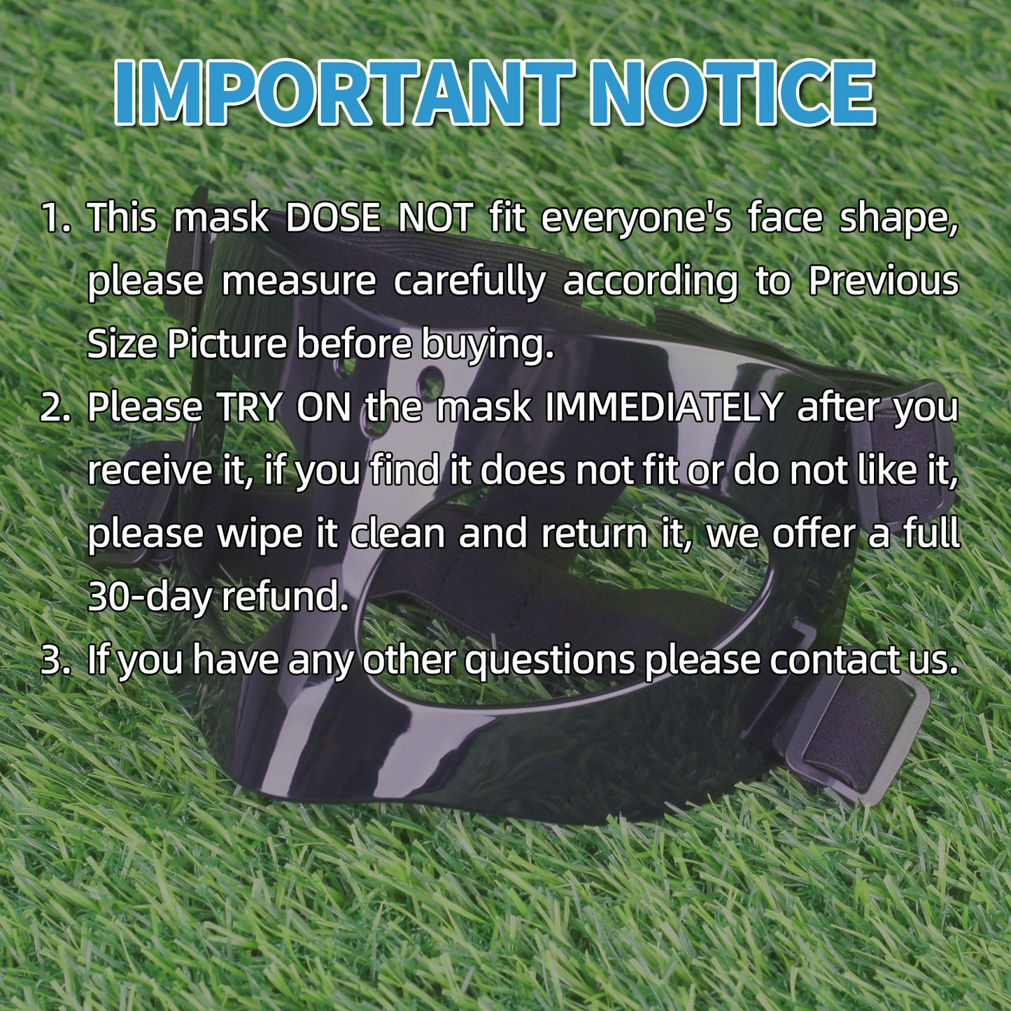 QK02 Nose Guard for Broken Nose, Basketball Face Mask, Sports Face Mask for Men and Women, Adjustable for Adults and Teenagers - Black