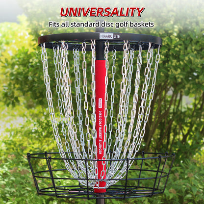 Disc Golf Portable Basket Silencer, Chain Suppressor, Make Your Basket Quieter, Red