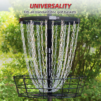 Disc Golf Portable Basket Silencer, Chain Suppressor, Make Your Basket Quieter, Black
