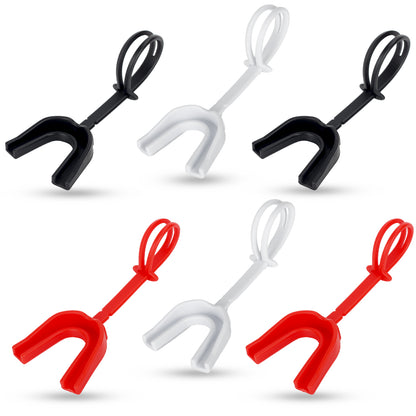 6-Pack Sports Mouthguard with Straps and Case, Adult & Youth Mouthpiece, for Football, Hockey, Boxing, MMA, Basketball